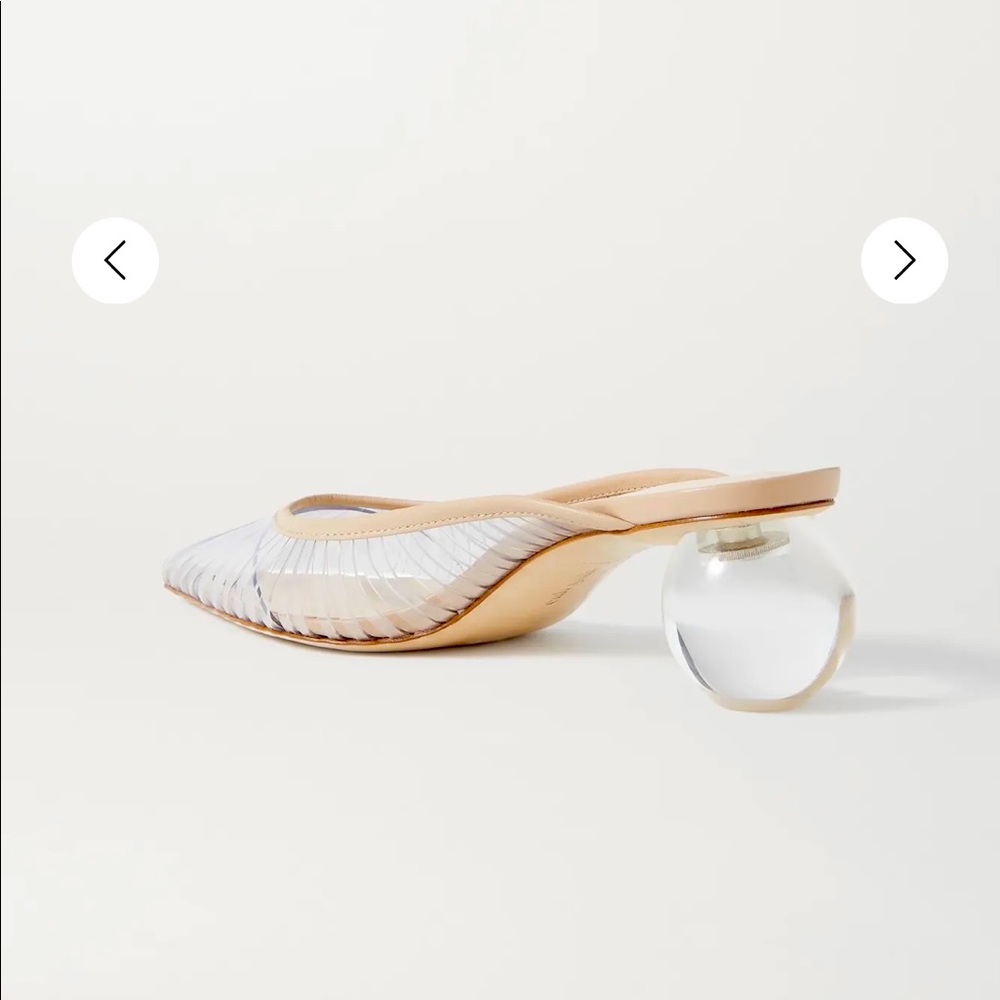 Alia Perspex and leather mules - CULT GAIA
